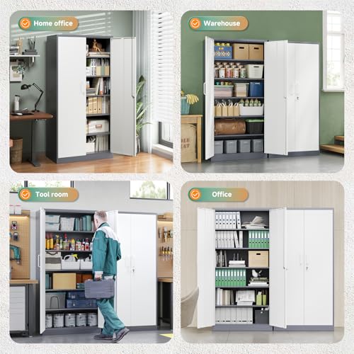 Metal Storage Cabinet with Lock Door