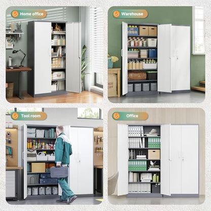 Metal Storage Cabinet with Lock Door