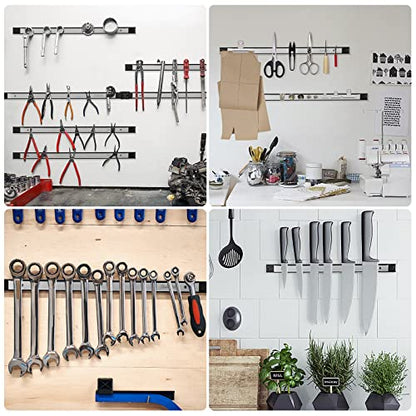 4 Pieces 24" Magnetic Tool Holder Strip (4 Count)