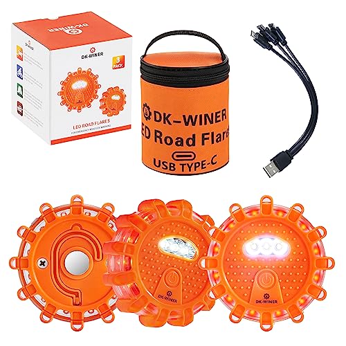 3 Pack LED Road Flares (3 Count)