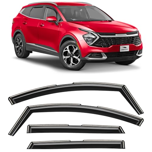 in Channel Extra Durable Rain Guards for Kia Sportage 2023 (4 Count)