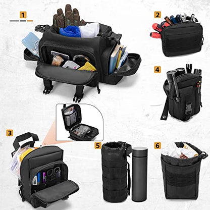 6 Pack Tactical Car Seat Back Organizer for Truck (6 Count)