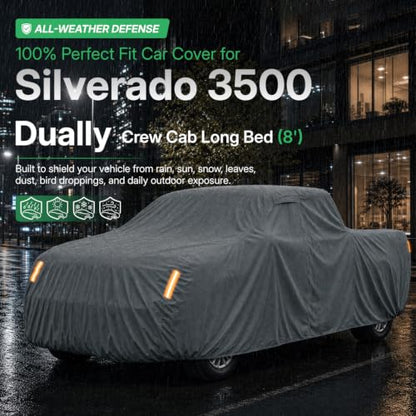 Waterproof Heavy Duty Truck Cover Custom Fit Chevy Silverado 3500 2020