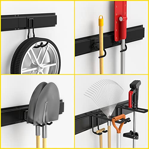 64" Wall Mount Tool Storage Rack (15 Count)
