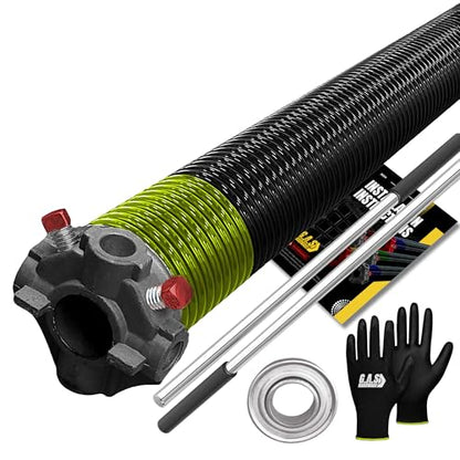 Garage Door Torsion Spring 207x2x25 Torsion Springs for Right Side of Garage Door with 1" Steel Bearing
