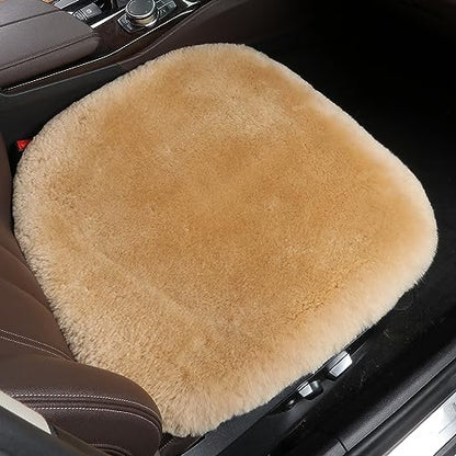 Genuine Sheepskin Car Seat Cover for Fuzzy Soft Fur Wool Cushion