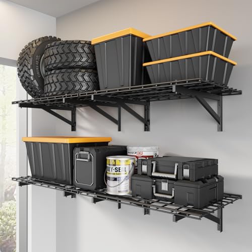 4 Pack Wall Mounted Garage Shelving