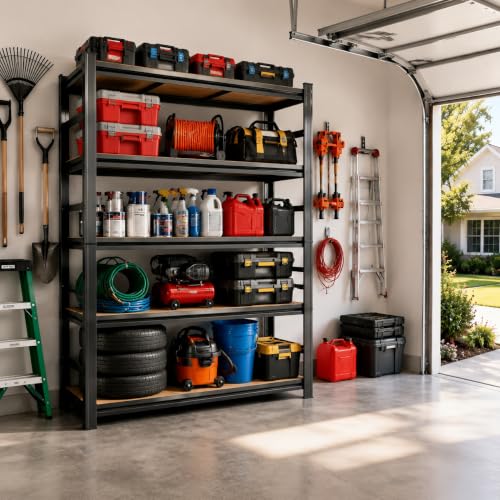 Garage Shelving 3000 LBS Adjustable Wood Storage Shelves