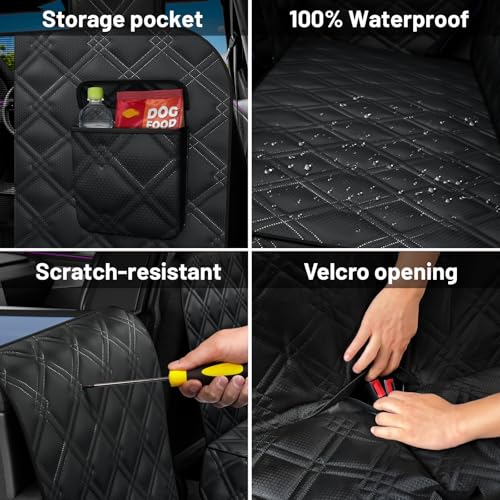 Dog Car Seat Cover For Back Seat Compatible With Tesla Model Y