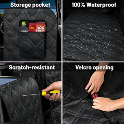 Dog Car Seat Cover For Back Seat Compatible With Tesla Model Y