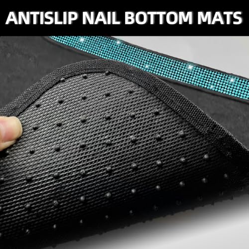 Aquamrine Bling Car Floor Mats Full Set