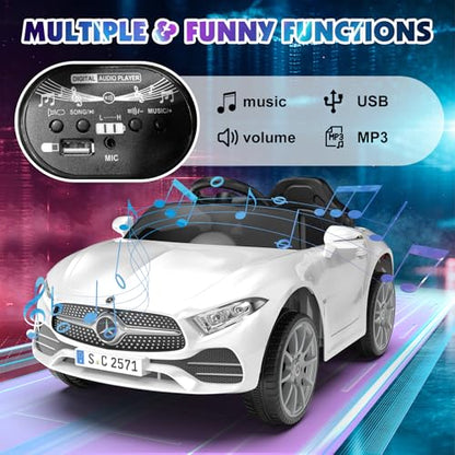 Battery Powered Electric Car Ride On Vehicle Double Doors