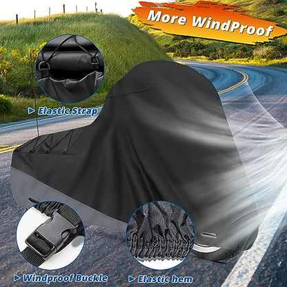 Motorcycle Cover for Touring Models Outdoor All Weather Protection