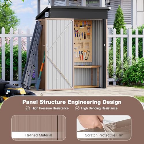 4.9x2.9 FT Outdoor Storage Shed