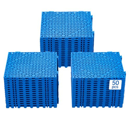 Interlocking Tile 50PCS Blue