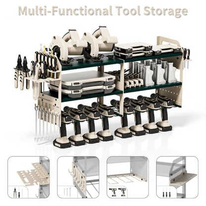 Large Wall Mount Power Tool Organizer