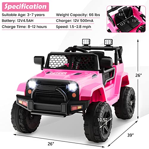 Ride on Car 12V Battery Powered Truck Vehicle with Remote Control
