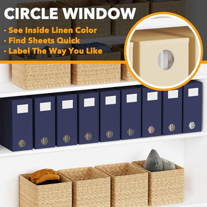 9 Pack Bed Sheet Organizers and Storage (9 Count)