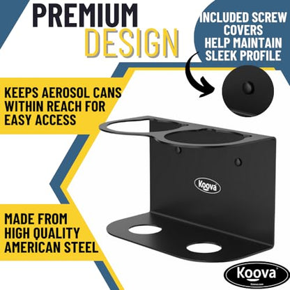2 Aerosol Spray Can Holder