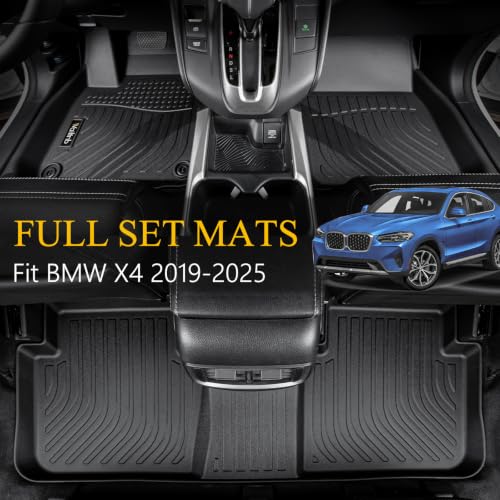 Floor Mats & Cargo Liner and Backrest Mat Fit for BMW X4 2019
