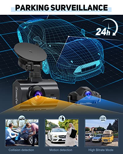 4K Dash Cam Front and Rear