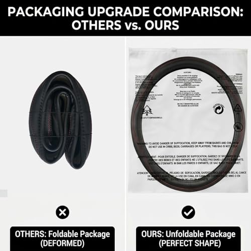 Leather Steering Wheel Cover