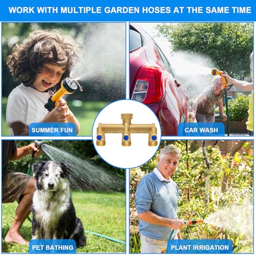 Brass Garden Hose Splitter