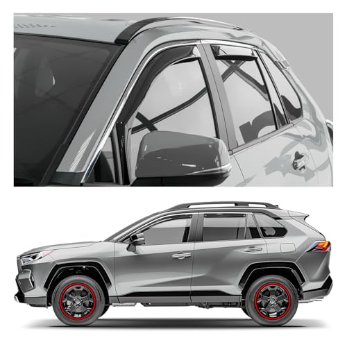 Window Deflectors Smoke Tinted in (4 Count)