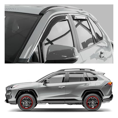 Window Deflectors Smoke Tinted in (4 Count)