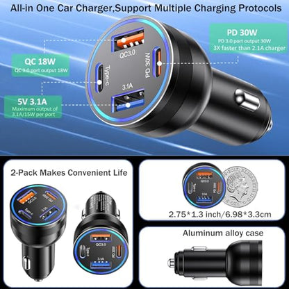 Car Charger USB C (2 Count)