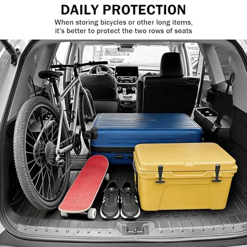 Trunk Mat & Backrest Mat & 2nd Row Seat Backrest for Toyota Grand Highlander 2024