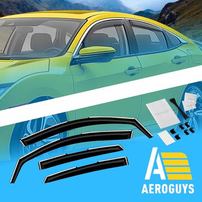 Extra Durable Window Deflectors in (4 Count)