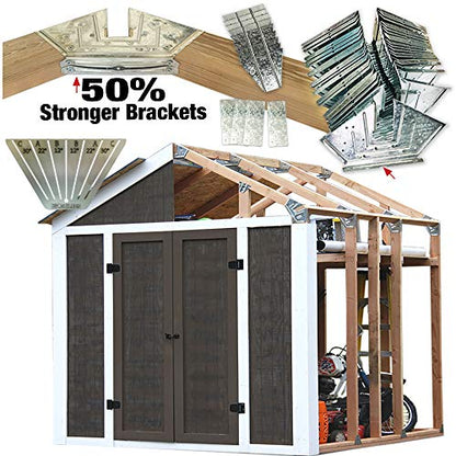 50% Structurally Stronger Truss Design EZShed Kit Builds 6 feet