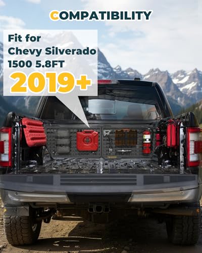 Silverado & Sierra 1500 5.8ft Short Truck Bed Front MOLLE Panels