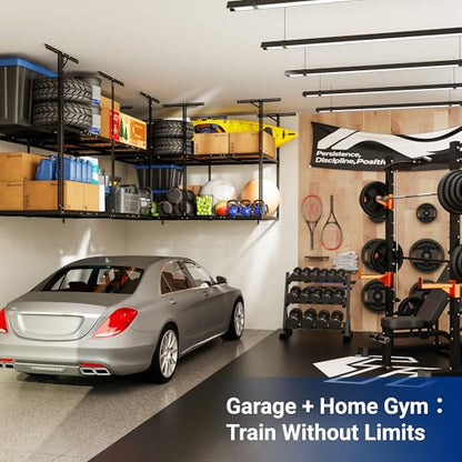 4x8 2 Tier Overhead Ceiling Garage Storage Rack