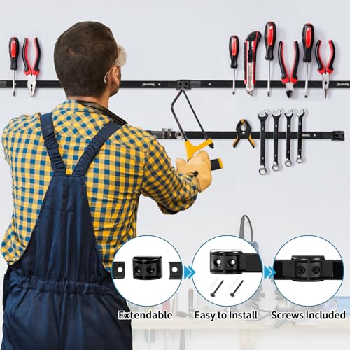 6 Pieces 24" Magnetic Tool Holder Strip (6 Count)