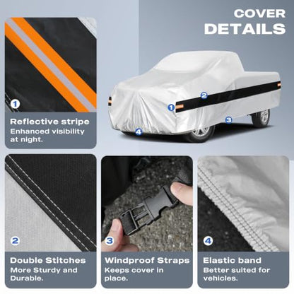 10 Layers Truck Cover Waterproof All Weather Custom Fit Toyota Tundra