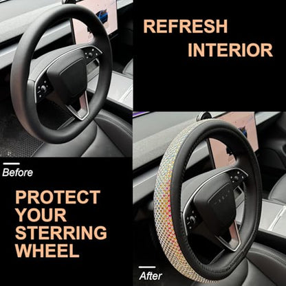 Bling Comfy Steering Wheel Cover for Tesla Model Y