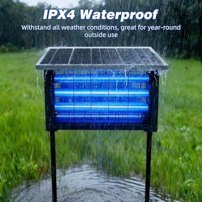 Powerful Large Solar Bug Zapper for 3000 sq.ft with 13FT Extension Cord