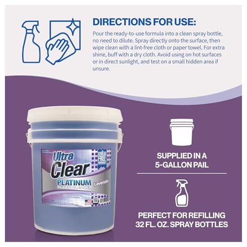 Ultra Clear Platinum Glass Cleaner (128 Fl Oz)