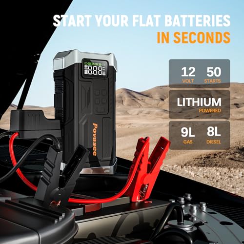 5000A Jump Starter with Air Compressor
