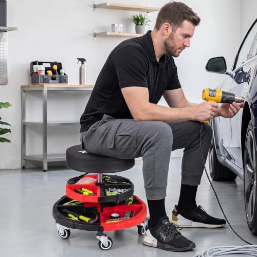 Rolling Shop Stools with Wheels