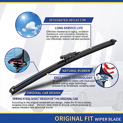 Front Wiper Blades 26"+23" Replace for Toyota Tundra 07