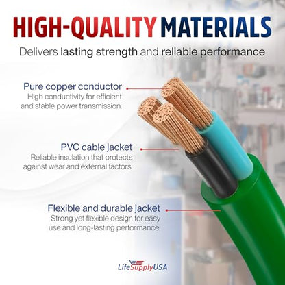 3ft Outdoor Indoor Extension Cord 14