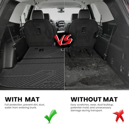 Trunk Mat Backrest Mat for Chevy Traverse 2018