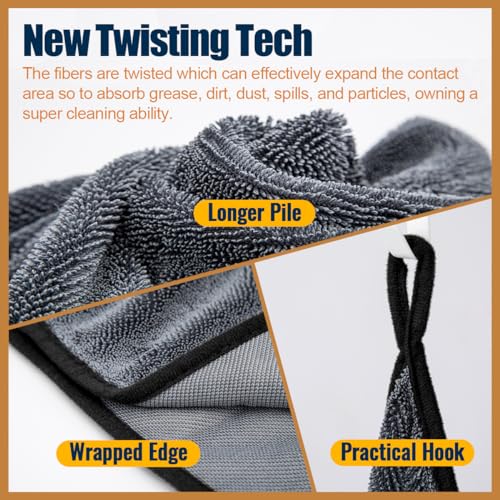 Microfiber Towel Car Drying Detailing Wash Cloth Car Care