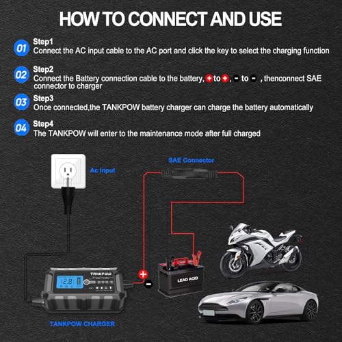6V 12V 6A Automatic Battery Charger