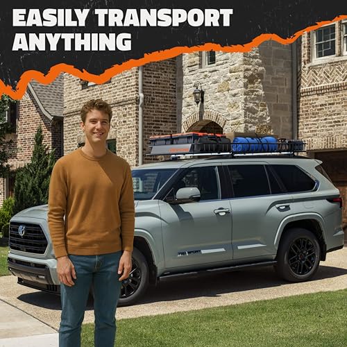 90"x50"x6" XXL Heavy Duty Roof Rack Cargo Basket 2