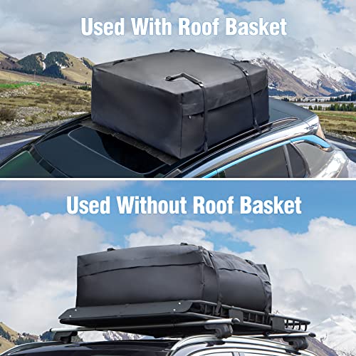 64"x39" Roof Rack Cargo Basket with Waterproof Cargo Bag