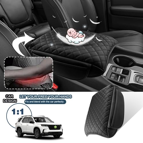 2026 Passport Armrest Cover for Honda Passport 2026 Accessories Thicken Soft & Comfy Center Console Cover Compatible with 2024